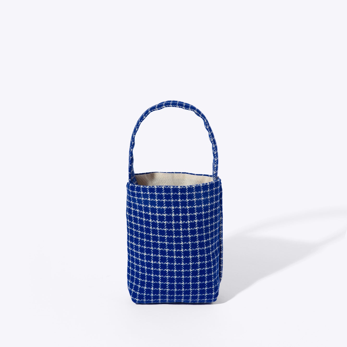 Book Bag / Mini — Blue check