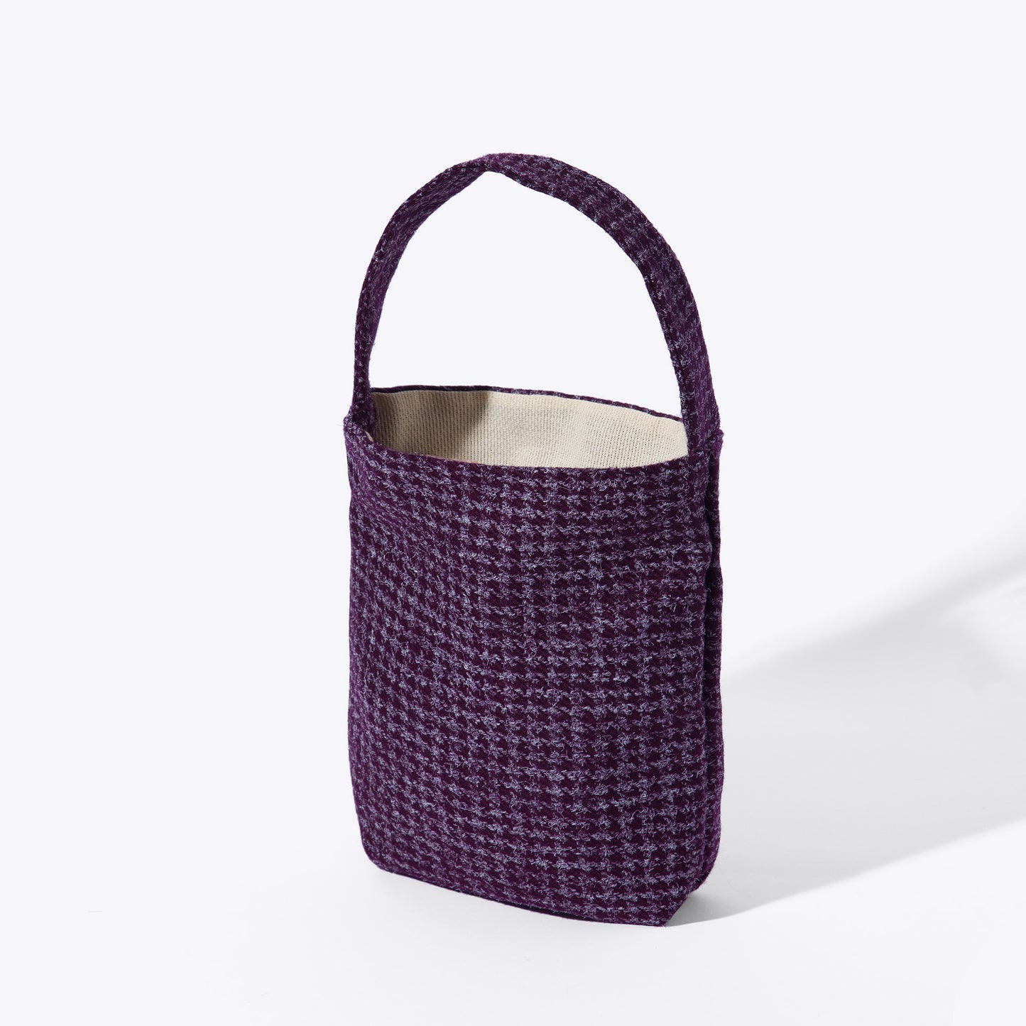 Book Bag — Purple pied de poule