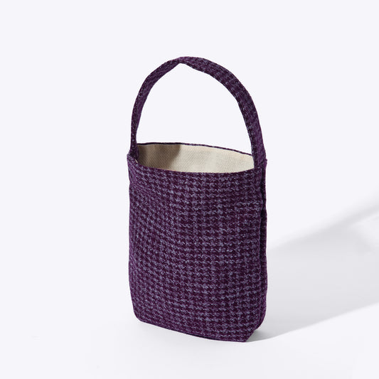 Book Bag — Purple pied de poule