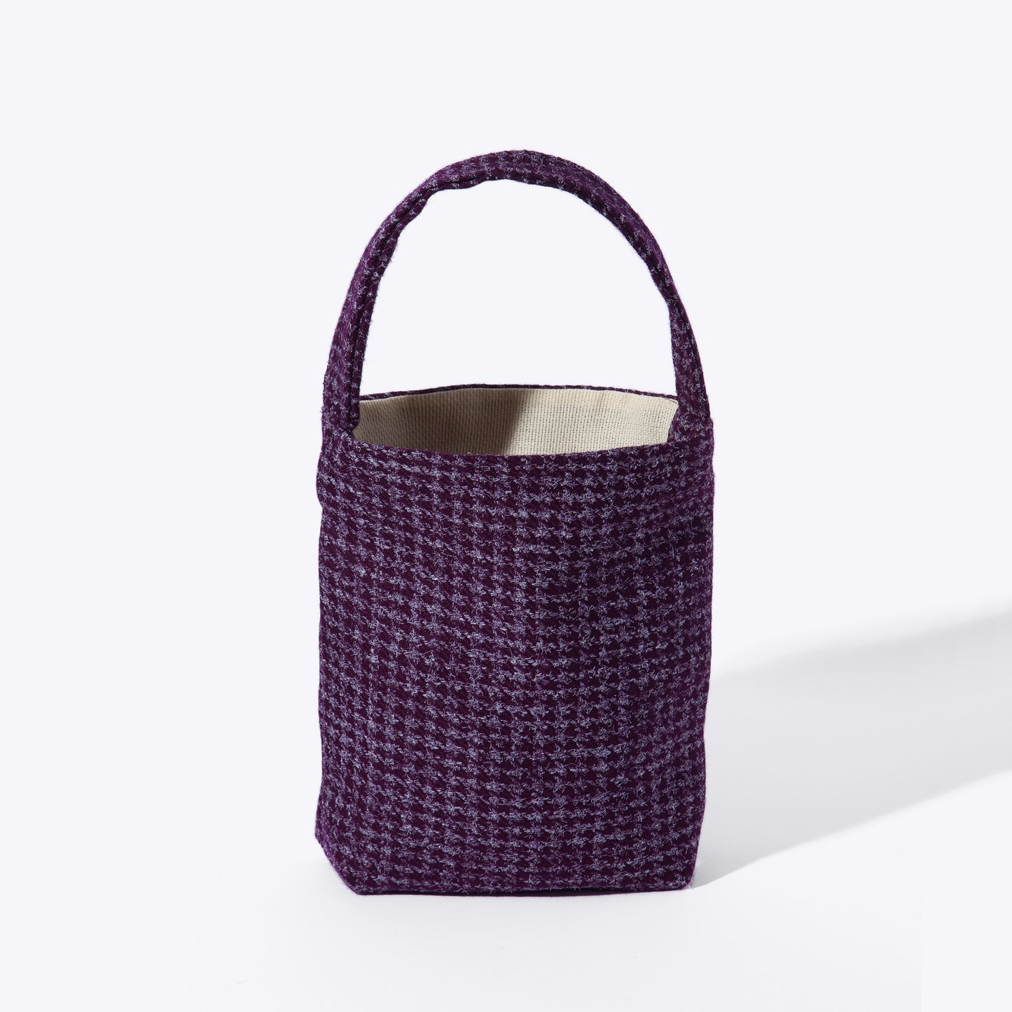 Book Bag — Purple pied de poule