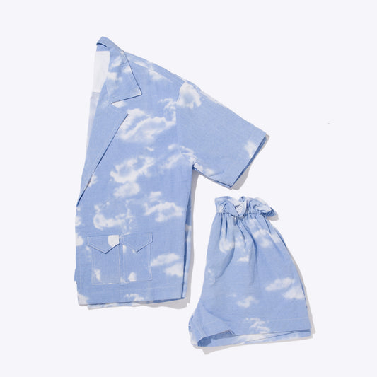 Espérou Shirt & Shorts — Le ciel set