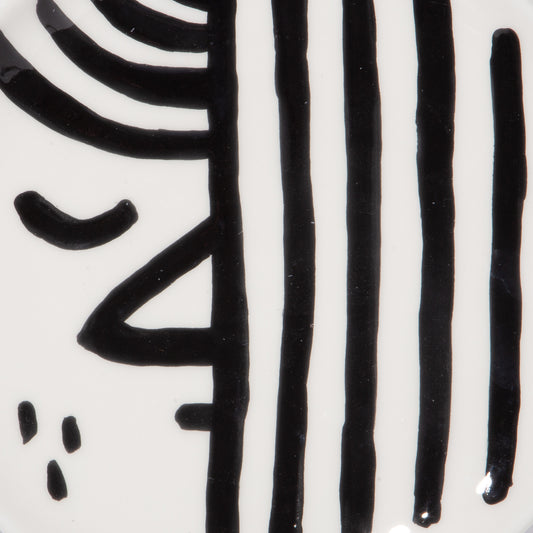 Gianluca Sturmann — Hand-decorated Plate "Closed"