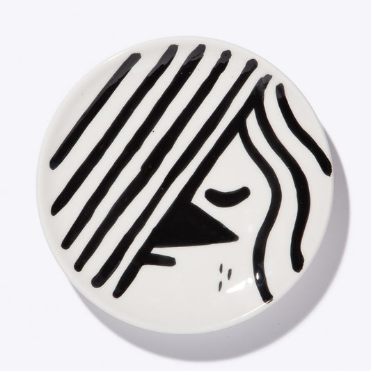 Gianluca Sturmann — Hand-decorated Plate "Shyness"