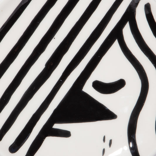 Gianluca Sturmann — Hand-decorated Plate "Shyness"