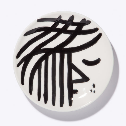 Gianluca Sturmann — Hand-decorated Plate "Sleeping"