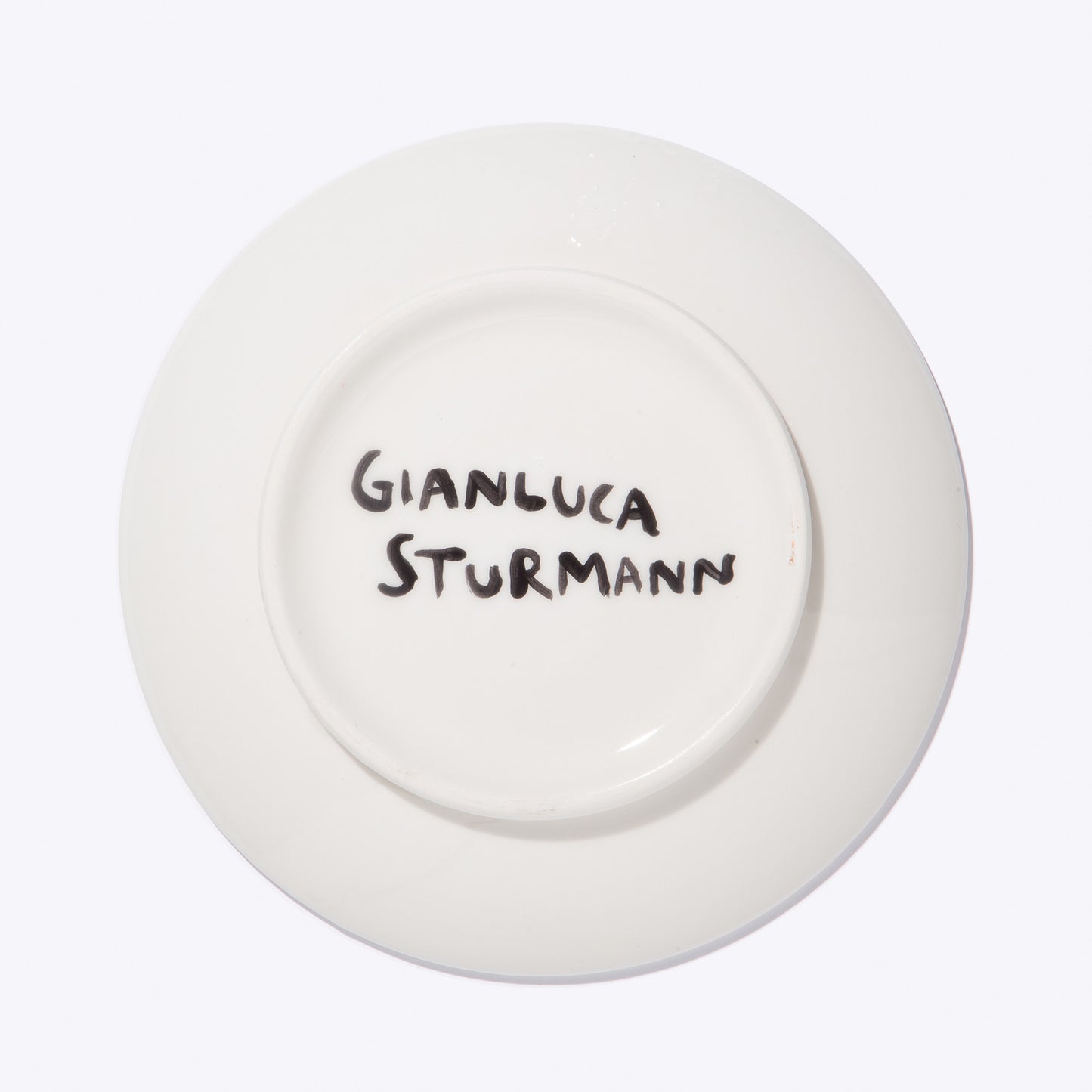 Gianluca Sturmann — Hand-decorated Plate "Sleeping"