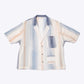 Espérou Shirt-Jacket ~ Blue-beige stripes